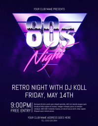 80s night poster template eb5835d25eec284e0a4611179c4db0a0