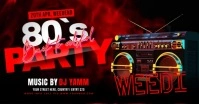 80s Party Video Imagen Compartida en Facebook template