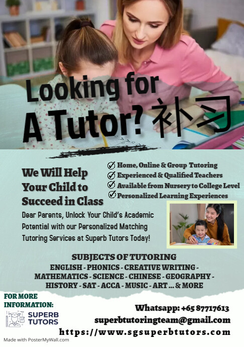 Private Lesson Poster Example Private Tutoring Flyer | PosterMyWall