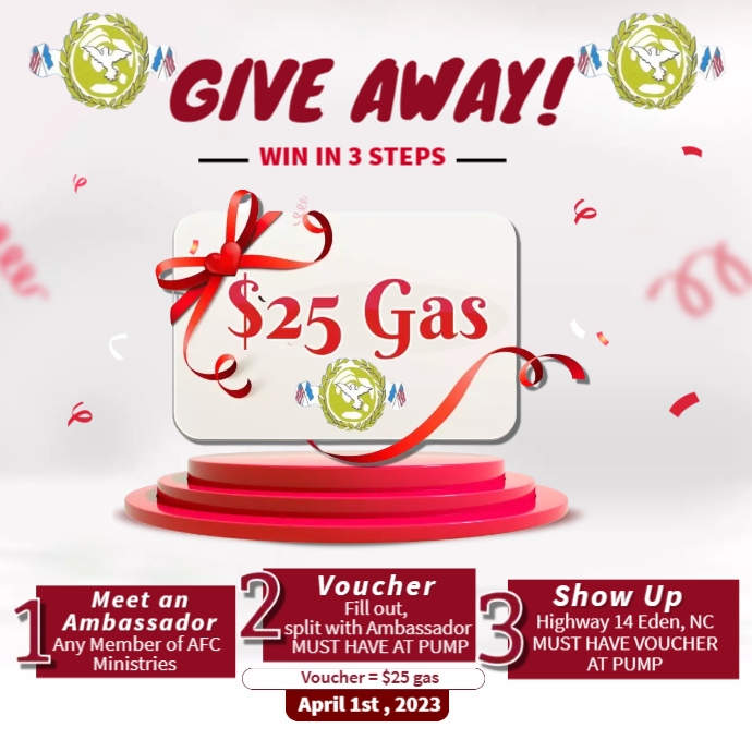 Gas Give Away Flyer | PosterMyWall