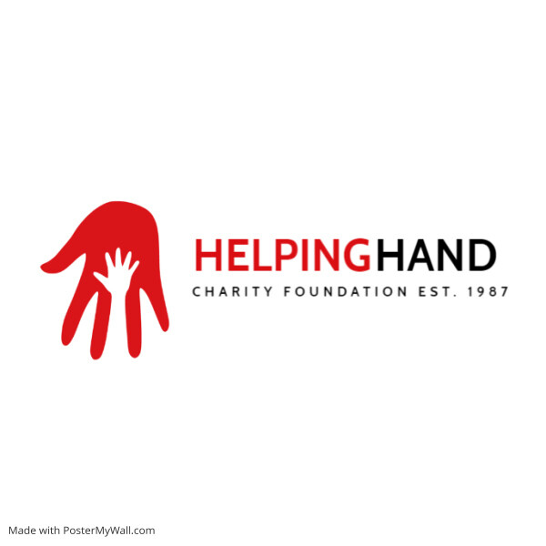 helping hand icon logo red and black colors d
