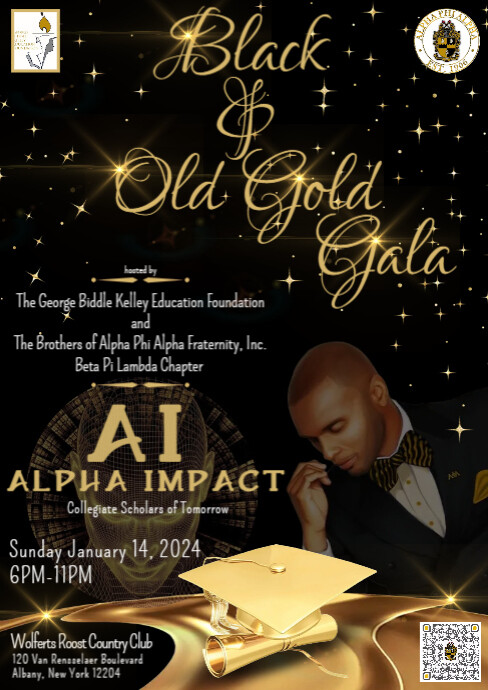 Gold Graduation Program Copy of Black gold graduation ceremony flyer design | PosterMyWall