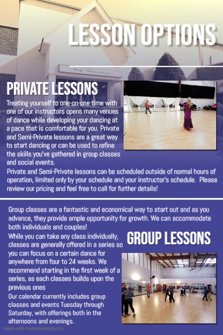 Lesson Guide Sample Poster Lesson Options | PosterMyWall