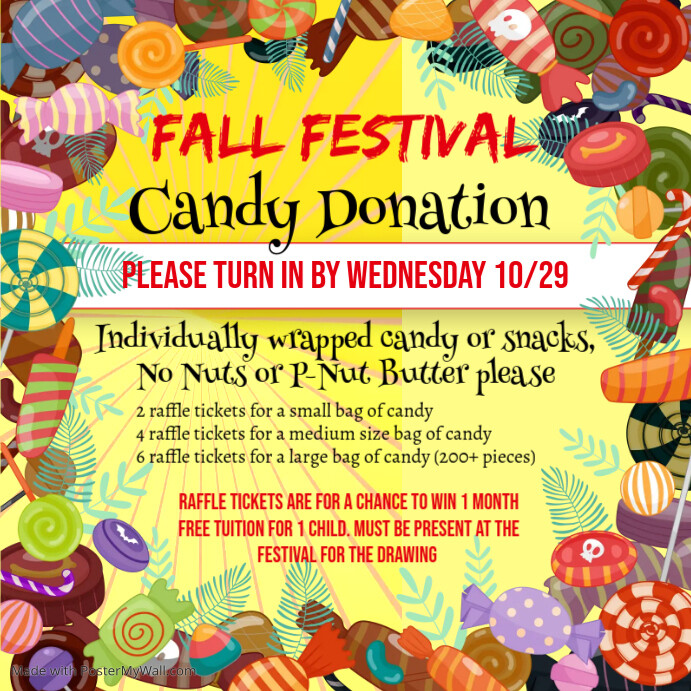 Copy of Halloween, Candy Sale PosterMyWall