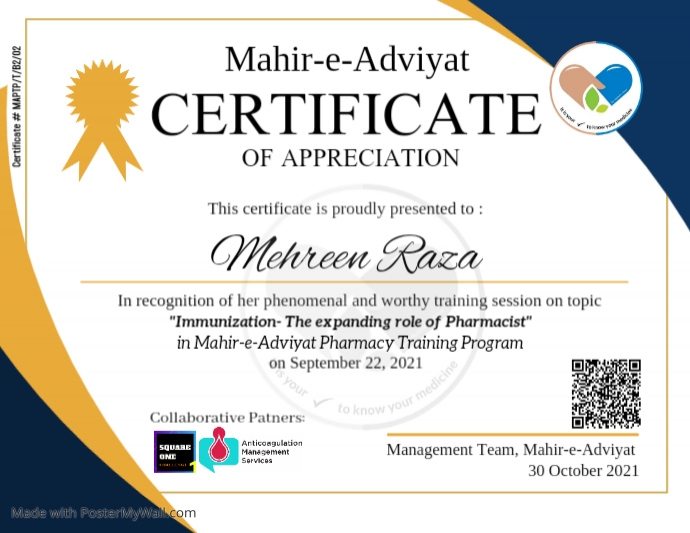 Copy of Mehreen Raza | PosterMyWall