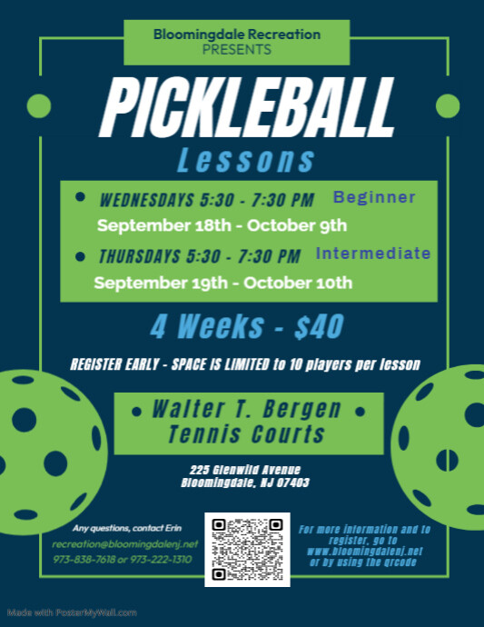 pickleball template Flyer (US Letter)