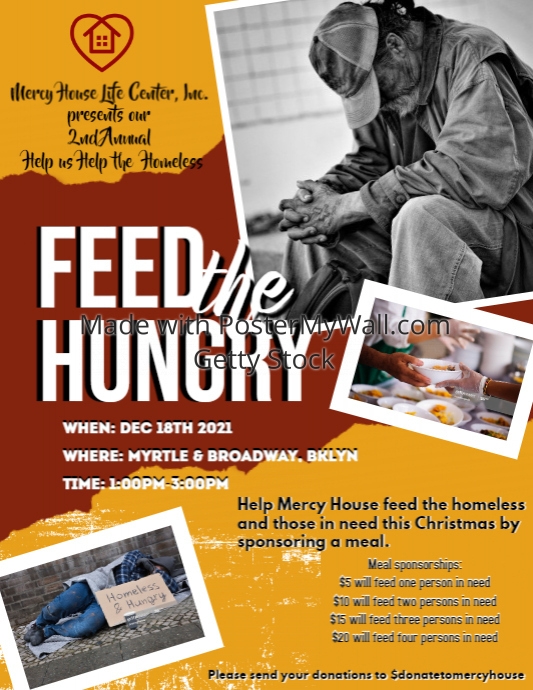 Copy of Copy of Feed The Homeless Flyer | PosterMyWall