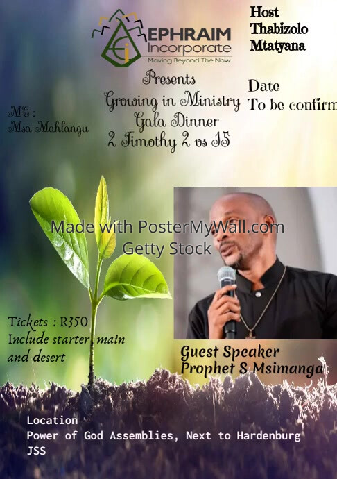 Copy of Growing in ministry | PosterMyWall