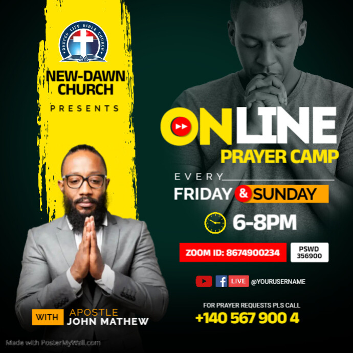 online prayer PosterMyWall