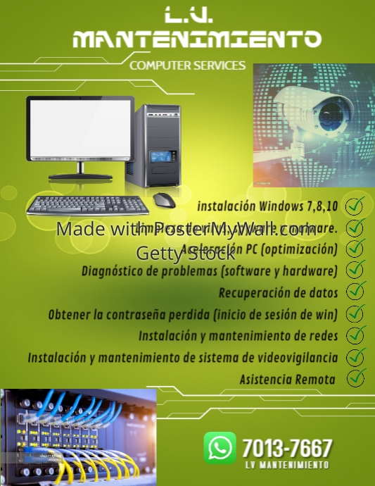 Copy of Copia de COMPUTER SERVICE | PosterMyWall