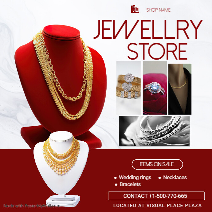 White Maximalist Jewellery Instagram Post