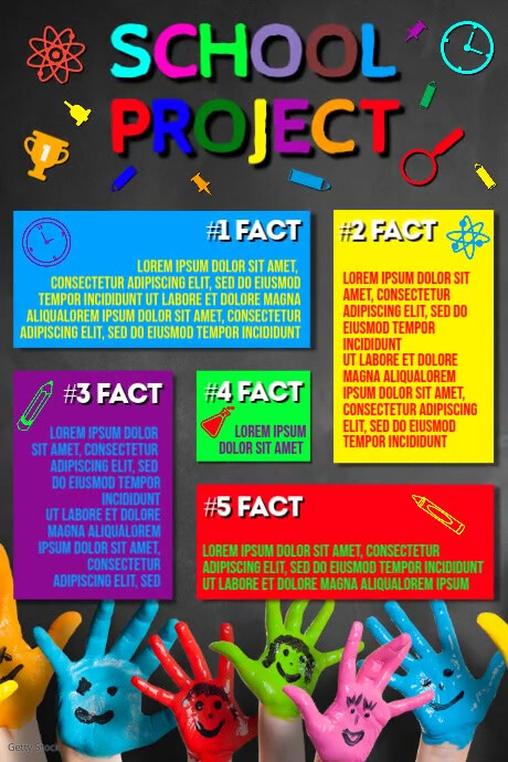 School Project Poster Presentation Template | PosterMyWall