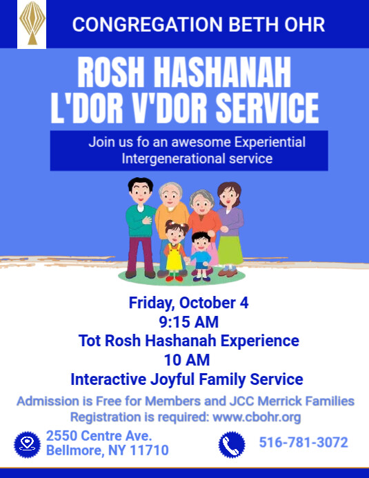 Rosh Hashanah l'Dor v'Dor 5784 | PosterMyWall