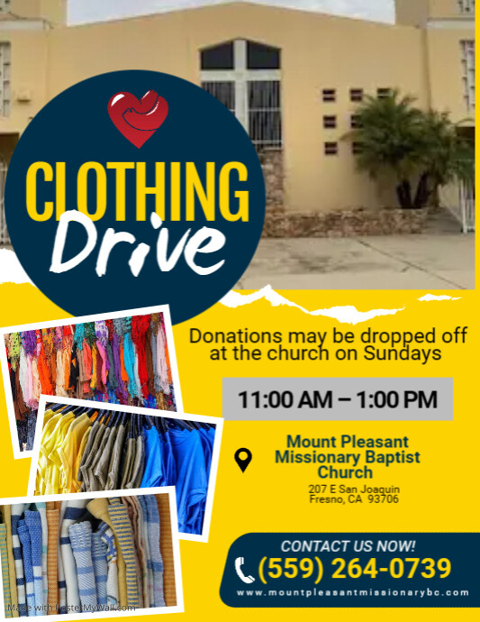 Clothing Drive Flyer PosterMyWall