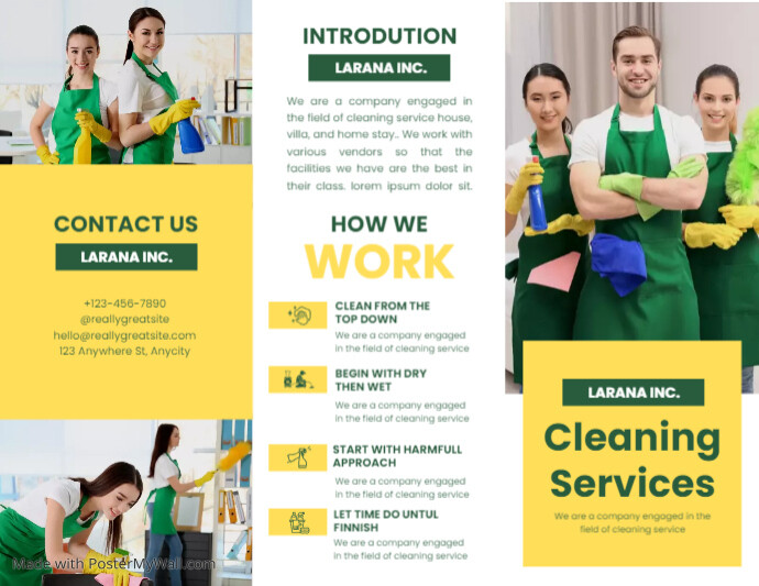 Cleaning Service Trifold Brochure