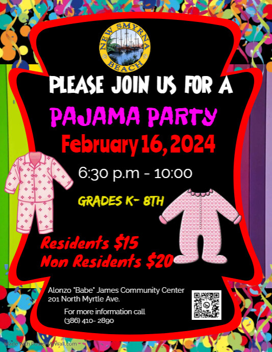 Copy of pajama party flyers | PosterMyWall