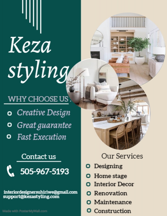 Copy of Copy of INTERIOR DESIGN FLYER | PosterMyWall