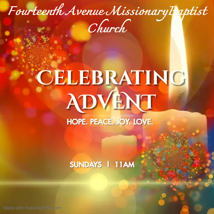 Advent Sunday Service PosterMyWall