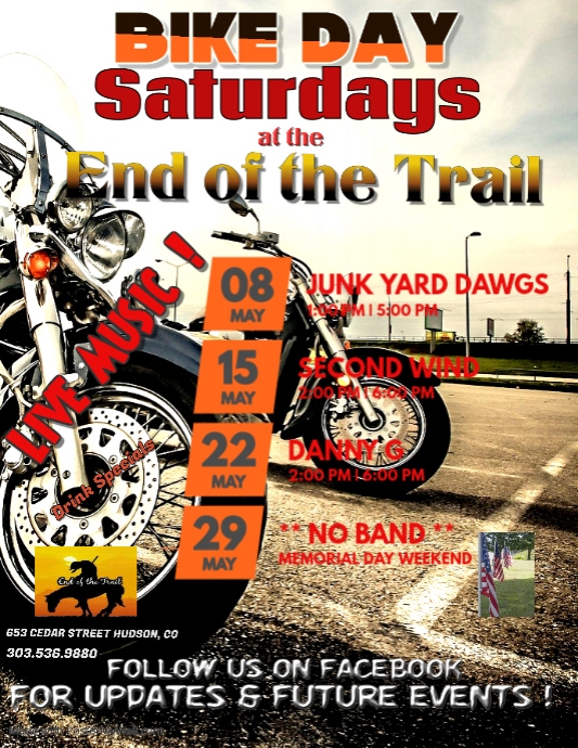 Copy of motorcycle run rally flyer template | PosterMyWall