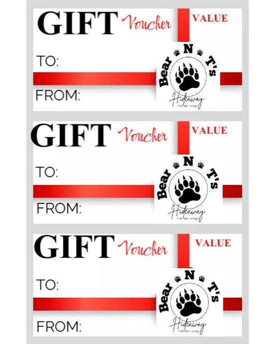 Gift voucher poster Custom Size template