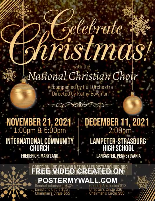 NCC Christmas gold 1video PosterMyWall