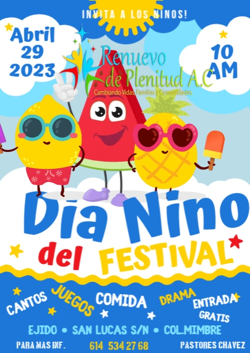 KIDS FEST POSTER A4 template