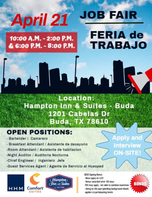 Buda Job Fair PosterMyWall