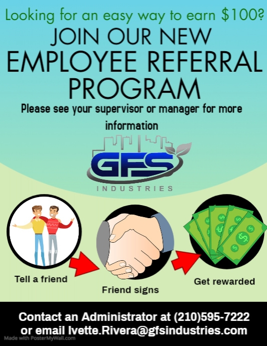 Employee Referral Program Flyer English PosterMyWall