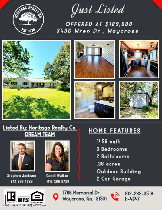 Copy of Navy Blue Real Estate Flyer (2) PosterMyWall