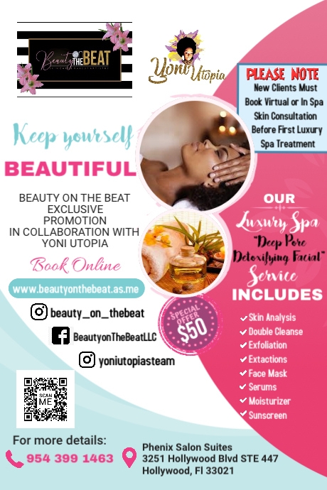 Copy of Copy of Spa & Beauty Care Center Ads | PosterMyWall