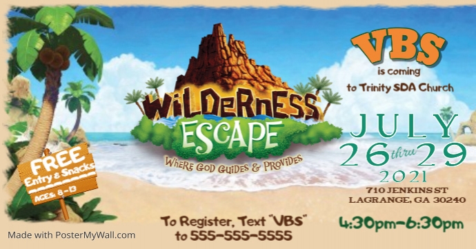 Copy of Shipwrecked VBS Flyer | PosterMyWall