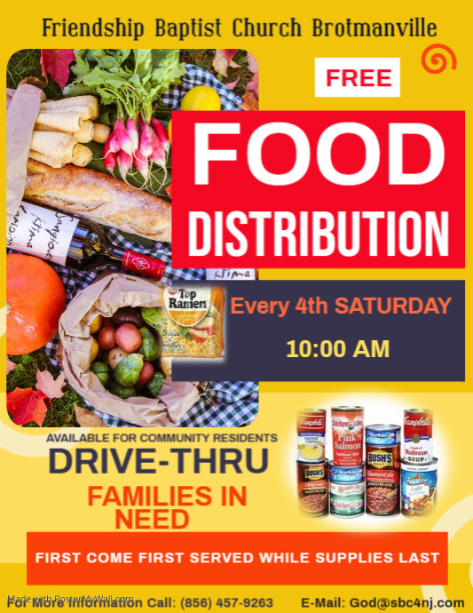 Food Distribution Flyer | PosterMyWall