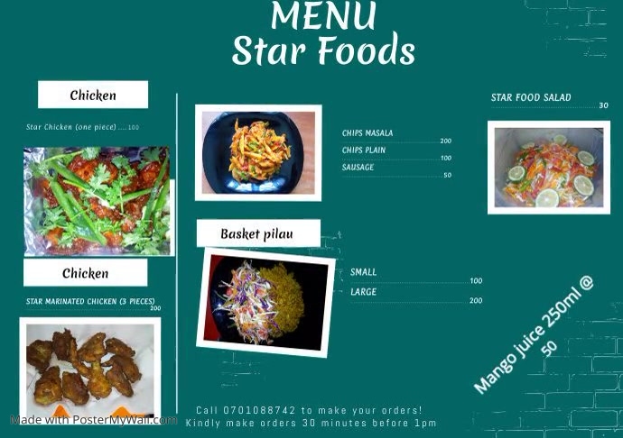 Copy of Copy of Menu Template | PosterMyWall