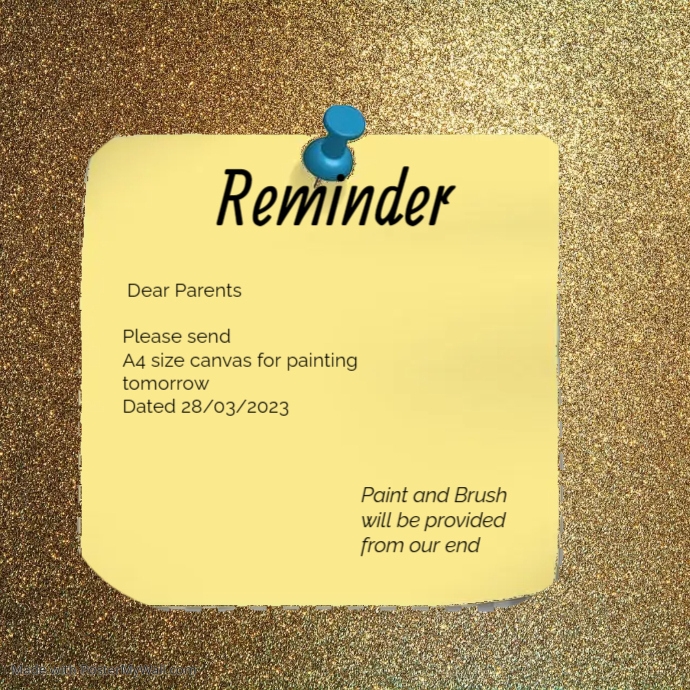 Reminder Template (1) | PosterMyWall