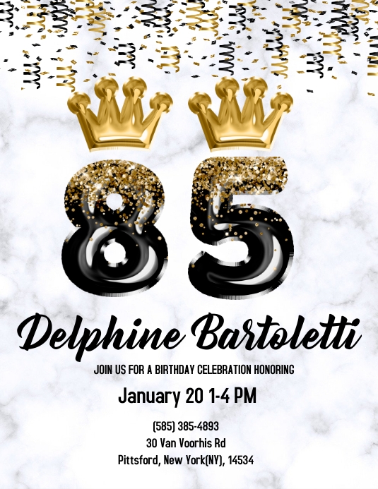 85th birthday Template | PosterMyWall