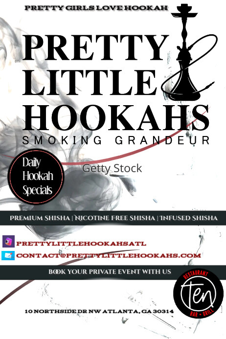 Hookah Lounge Poster Template | PosterMyWall