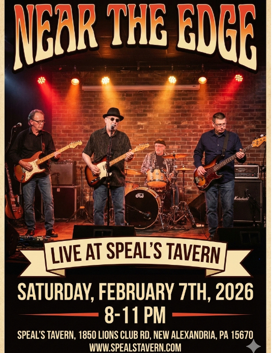 Near the Edge performs live at Speal's Tavern