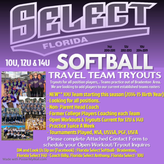 Copy of Softball Tournament Flyer PosterMyWall