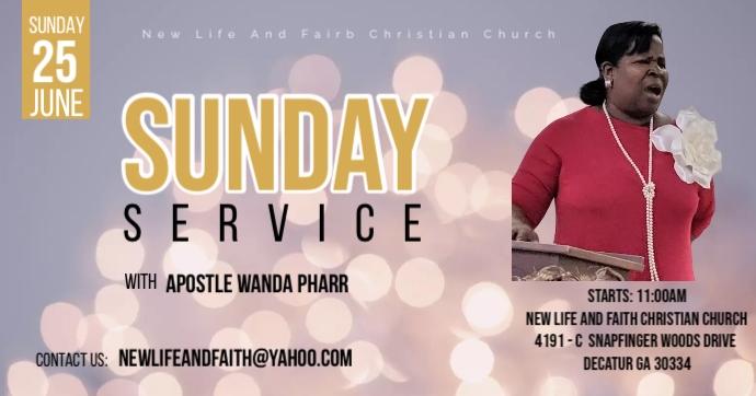 Sunday Service Poster | PosterMyWall