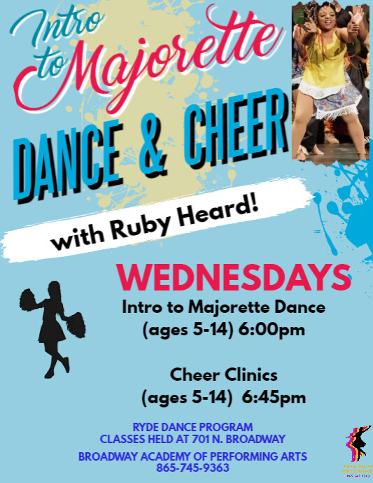 Majorette Dance Flyer Spring 2023 PosterMyWall