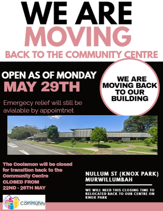New location Flyer (US Letter) template