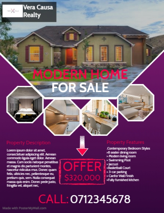 Copy of House For Sale Flyer Template | PosterMyWall