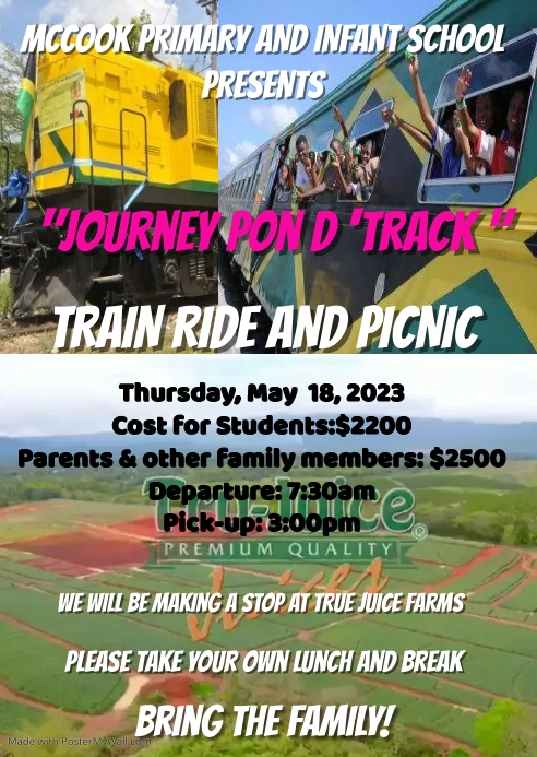 Copy of Cute train party invitation | PosterMyWall