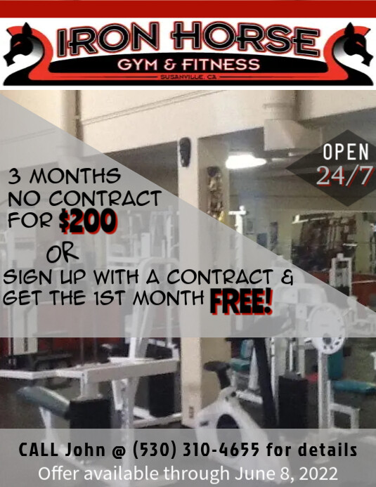 Copy of Iron Horse Gym 2022 PosterMyWall