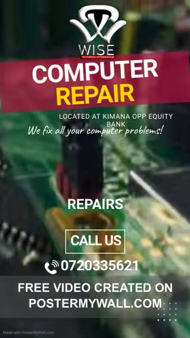 Copy of Copy of Computer Laptop Service & Repairs Video Ad | PosterMyWall