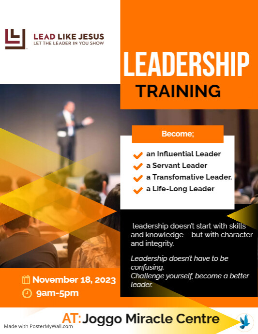 Copy of Leadership Training Flyer Template | PosterMyWall