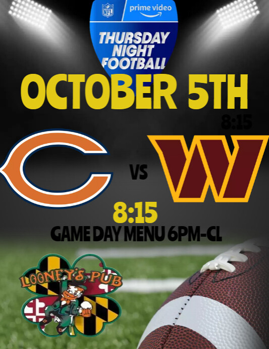 monday night football ad PosterMyWall