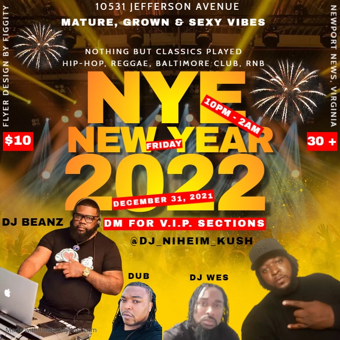 Calvin Rideau Jr Copy of New year | PosterMyWall