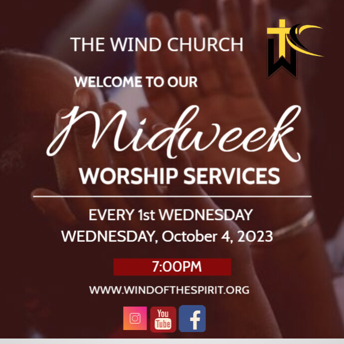 midweek church service poster | PosterMyWall