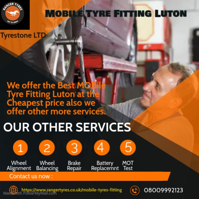 Best Mobile Tyre Fitting Luton Service PosterMyWall